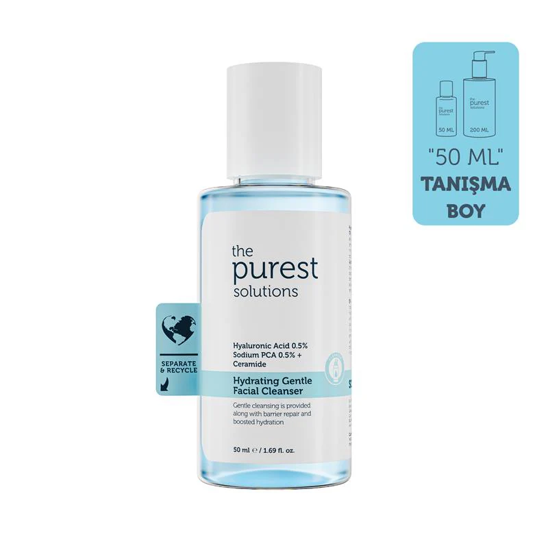 Hydrating facial cleanser 50ml Travel size The Purest Solutions