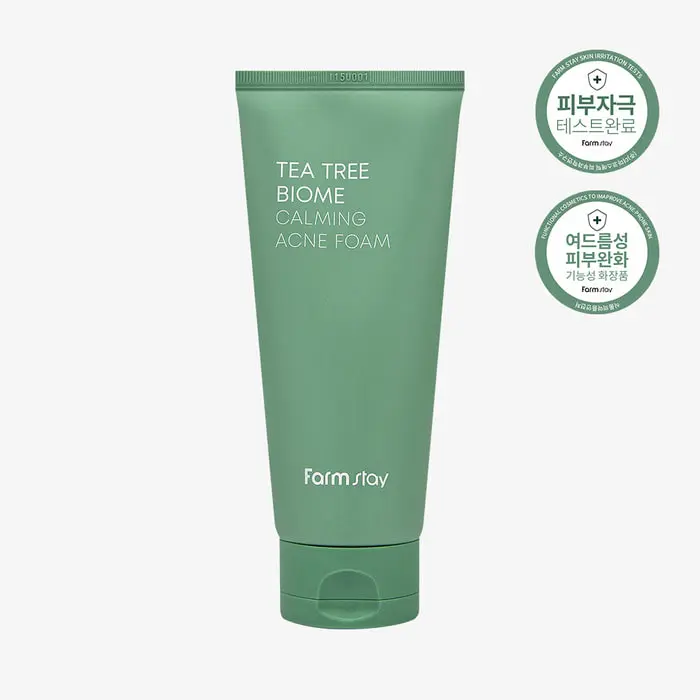 Farmstay Tea Tree Biome Calming Acne Foam 180ML
