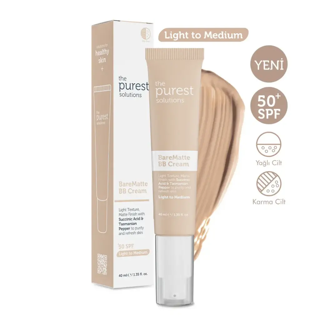 The Purest Solutions Bare Matte BB Cream SPF 50+ 40ml