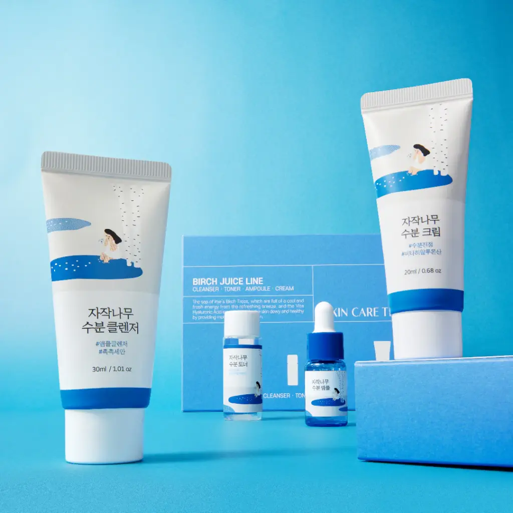 Round Lab Birch Juice Trial Kit 4 pcs