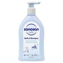 Sanosan Bath & Shampoo 200ml | Natural Milk Protein | Healthy Baby Skin