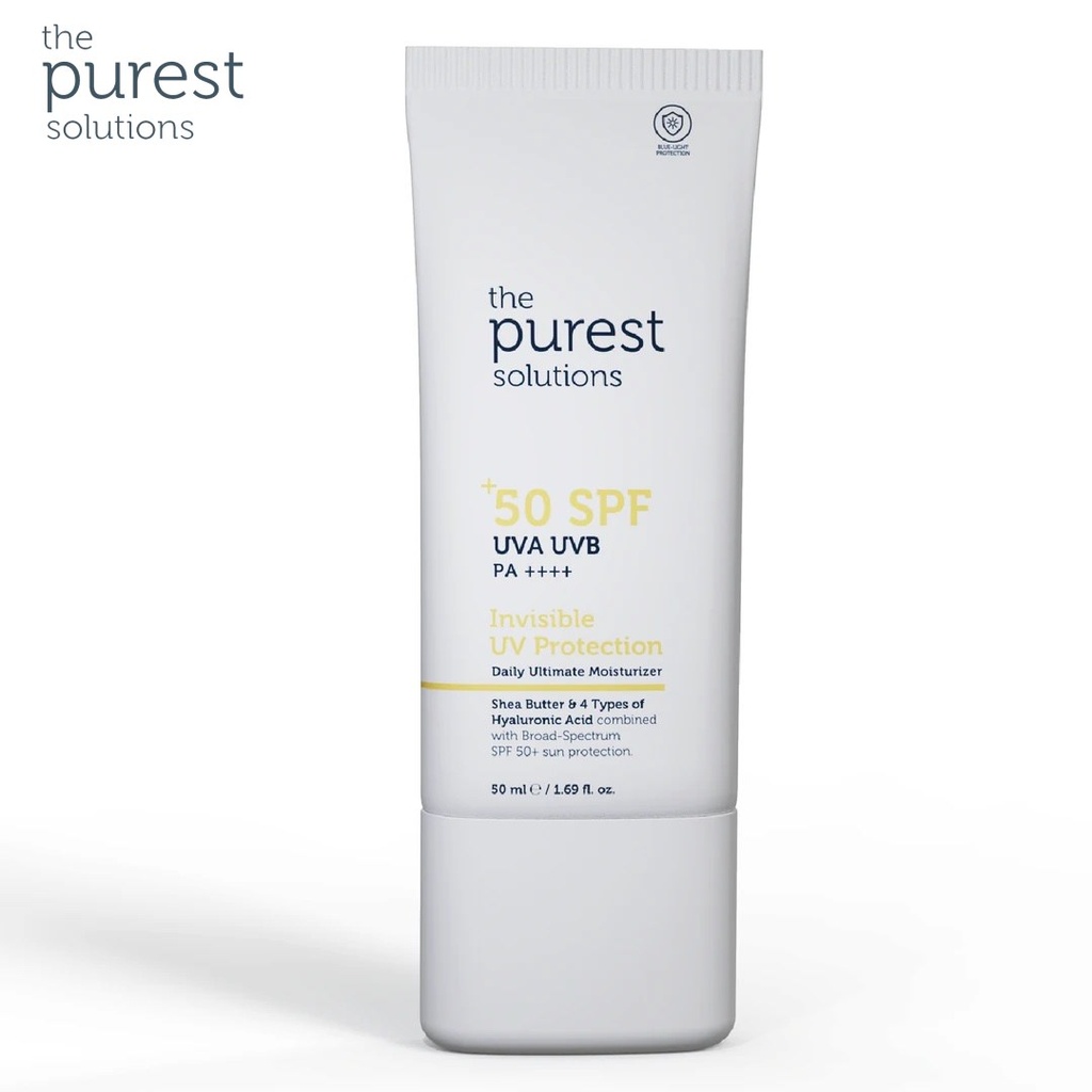 Invisible UV Protection Daily Intensive Moisturizer & Sunscreen SPF 50+ - 50ml The Purest Solutions 