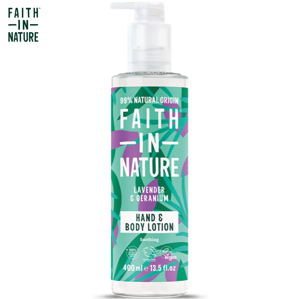 Faith in Nature Lavender and Geranium Hand and Body Lotion 400ml