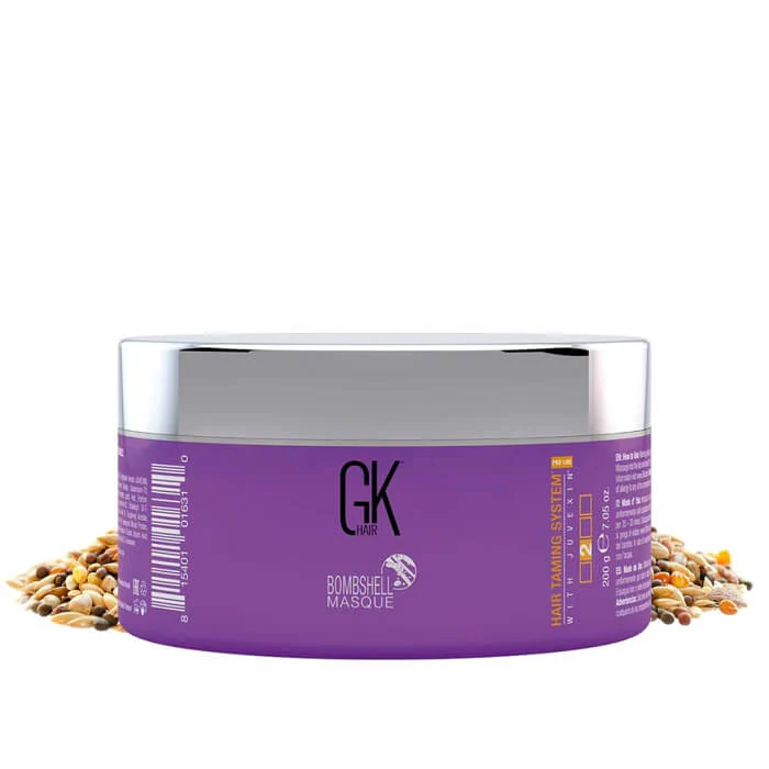 GK Hair Ultra Blonde Bombshell Masque 200 g Semi Permanent Long Lasting Hair Toning Moisturizing Styling Coloring Mask for All Hair Types
