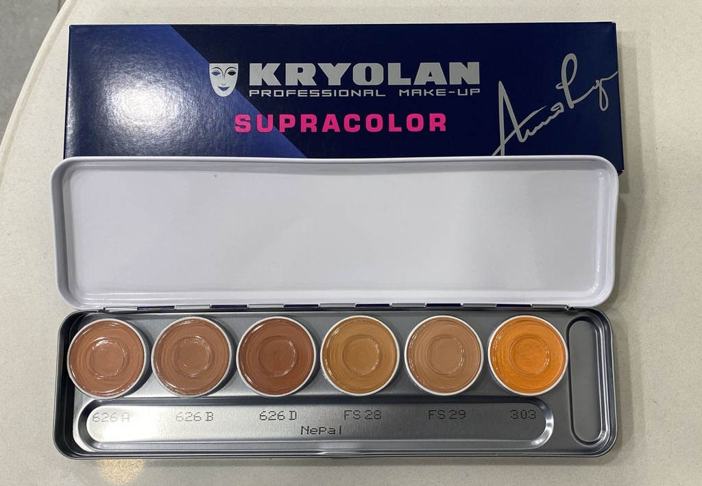 KRYOLAN Supra Color Pallette of 6 | 1W - 6W