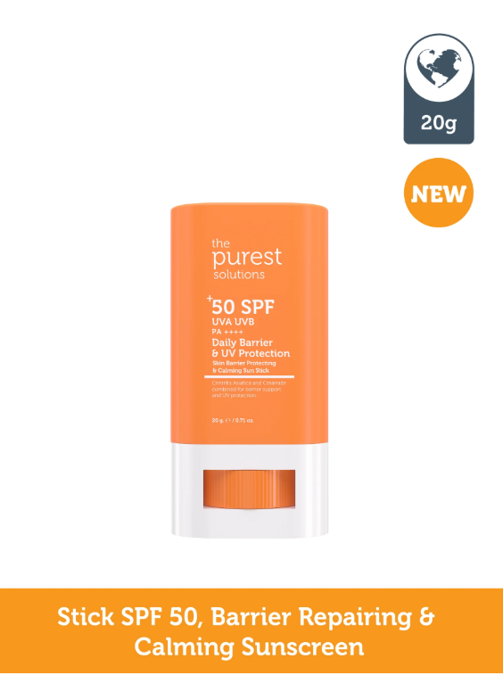 Barrier Repairing and Soothing, High Sun Protection Stick SPF 50, 17 g. The Purest Solutions