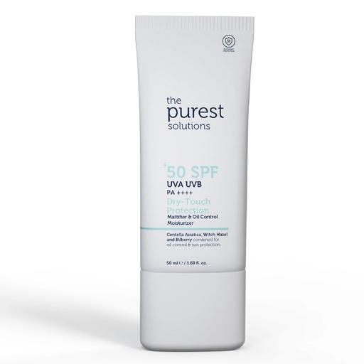 Matte Finish Sunscreen for Oily Skin 50+ SPF Dry Touch Protection - Mattifying & Oil Control Moisturizer - 50ml The Purest Solutions