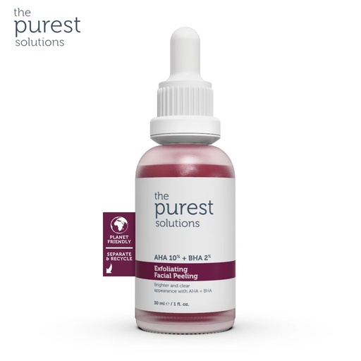 Exfoliating Facial Peel AHA 10% + BHA 2% - 30ml The Purest Solutions